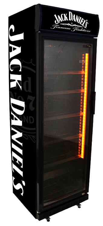 360 liter blackline exclusief koelkast met reclame dekornschuur.nl 11