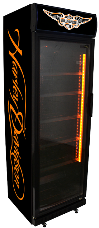 360 liter blackline exclusief koelkast met reclame dekornschuur.nl 8