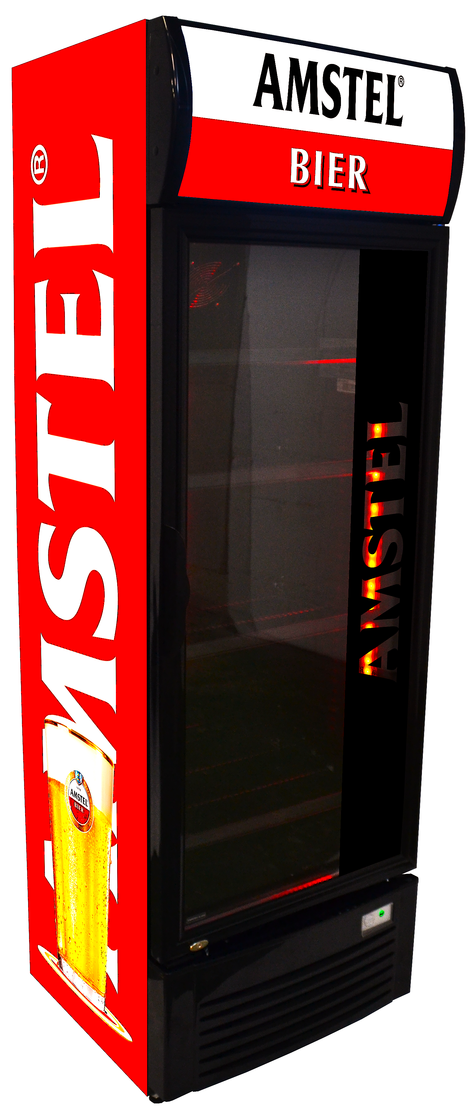 amstel bier koelkast met reclame glasdeur snelkoeler dekornschuur.nl 1