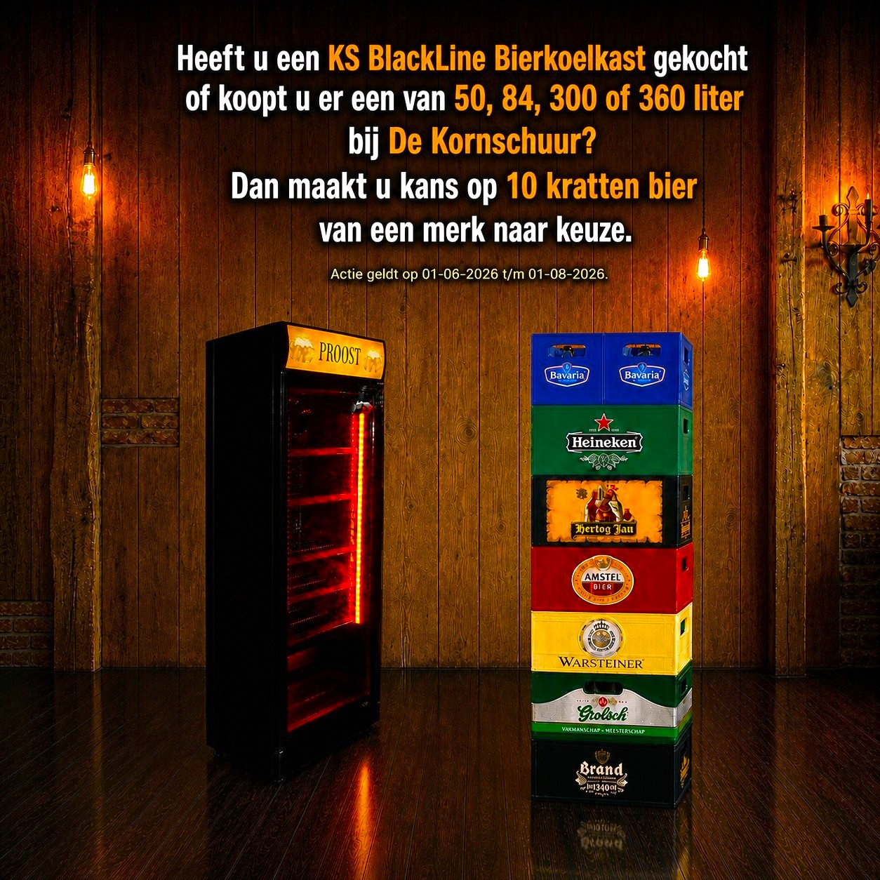 koelkast met reclame bierkoelkast snelkoeler heineken hertog jan grolsch bavaria jupiler bier dekornschuur.nl