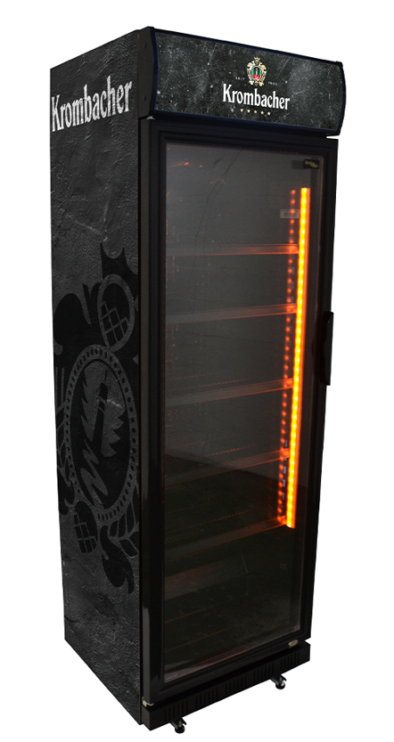 360 liter blackline exclusief koelkast met reclame dekornschuur.nl 13
