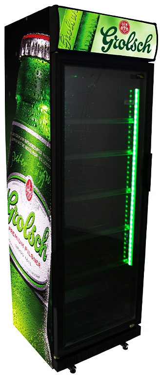 360 liter blackline exclusief koelkast met reclame dekornschuur.nl 5
